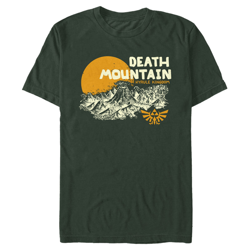 Men's Nintendo Legend of Zelda Death Mountain Relief Sunset T-Shirt