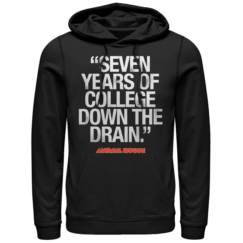 Men's Animal House Bluto 7 Years of College Pull Over Hoodie