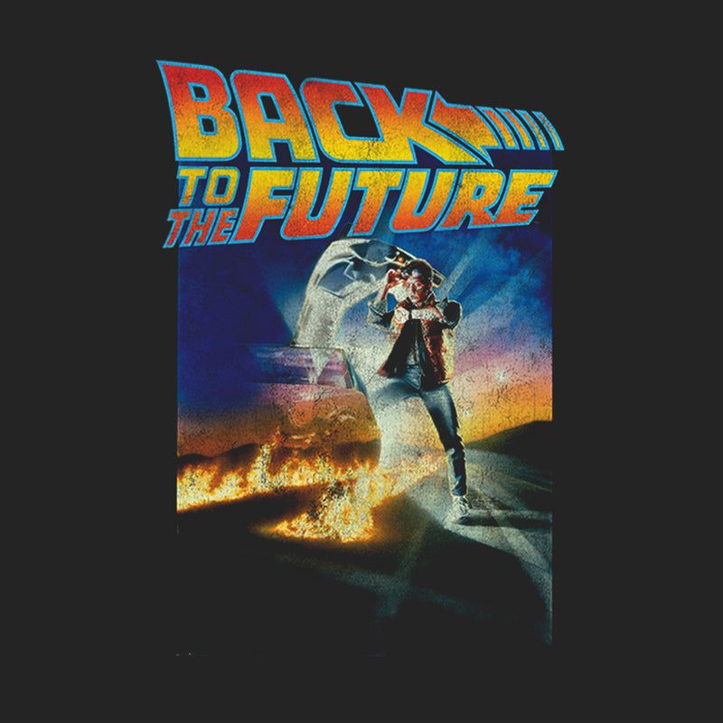 Women's Back to the Future Retro Marty McFly Poster Scoop Neck