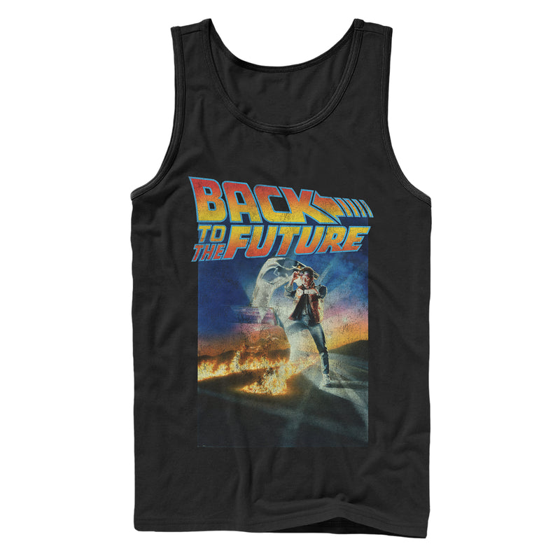 Men's Back to the Future Retro Marty McFly Poster Tank Top