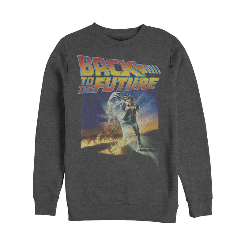 Men's Back to the Future Retro Marty McFly Poster Sweatshirt