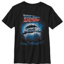 Boy's Back to the Future Retro DeLorean Poster T-Shirt
