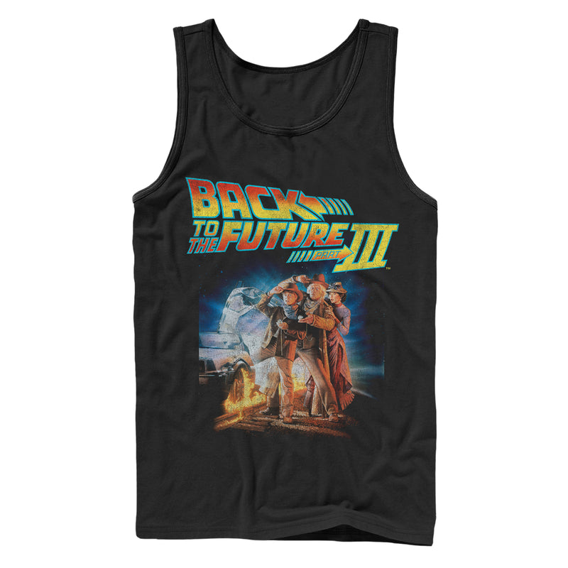 Men's Back to the Future Part 3 Character Pose Tank Top