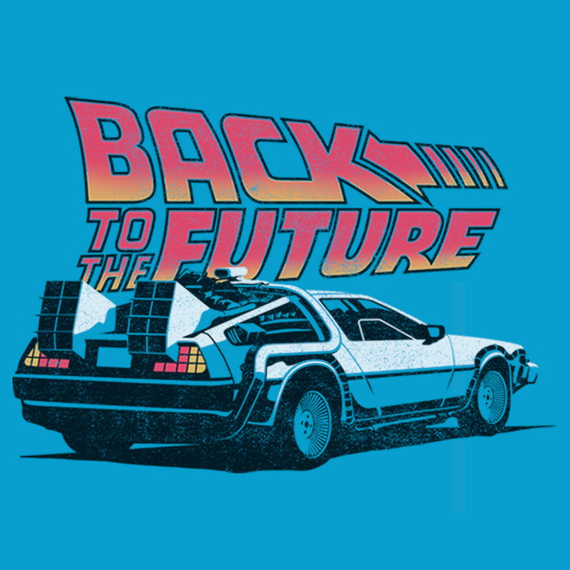 Men's Back to the Future DeLorean Cartoon T-Shirt