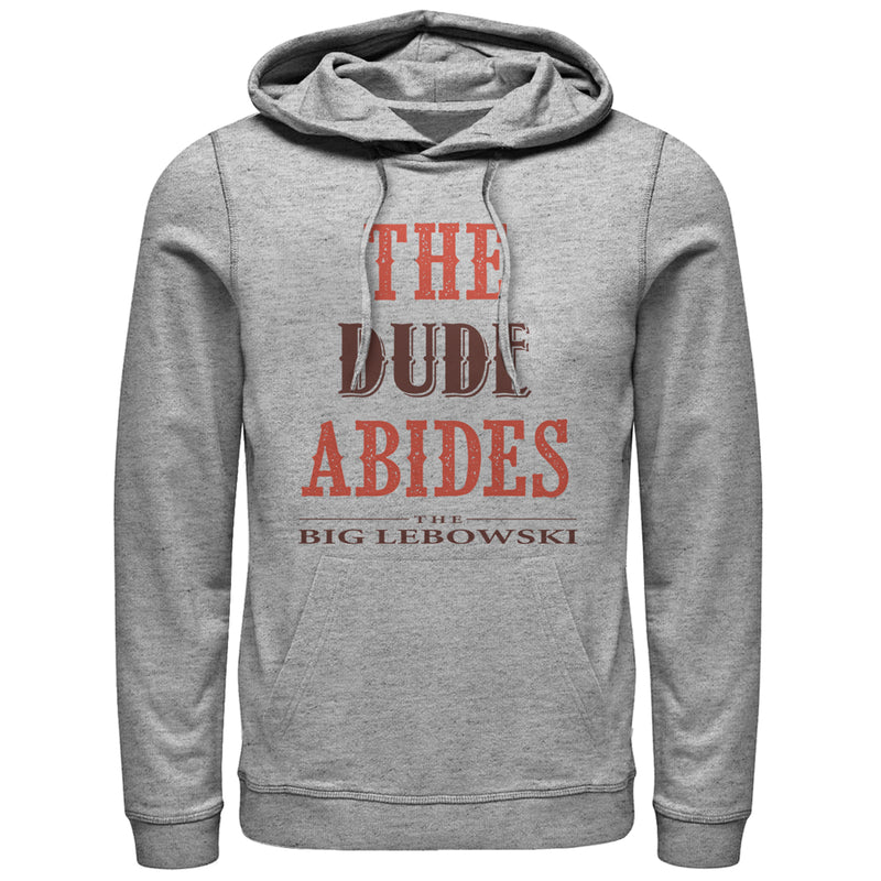 Men's The Big Lebowski The Dude Abides Pull Over Hoodie