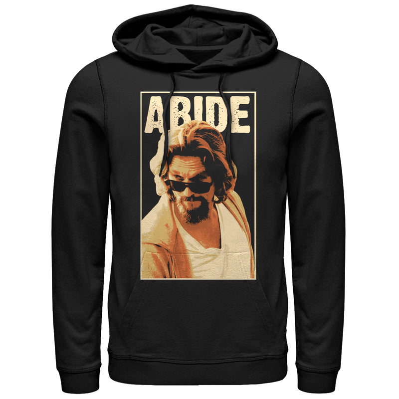 Men's The Big Lebowski The Dude Abides Sunglasses Pose Pull Over Hoodie