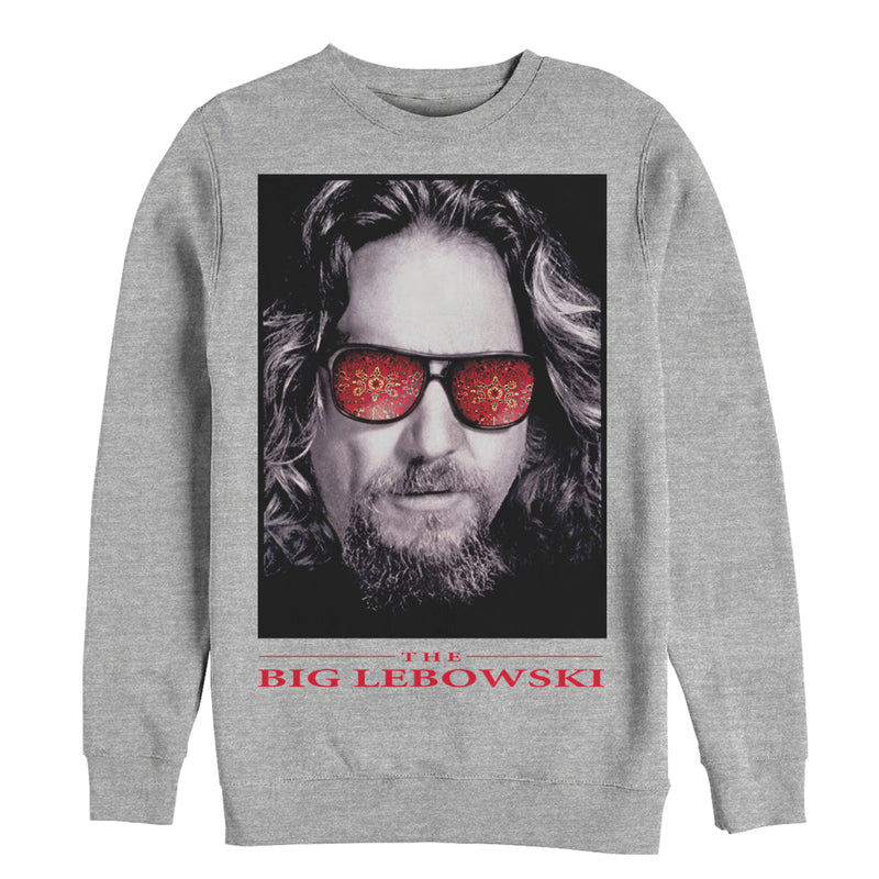 Men's The Big Lebowski The Dude Sunglasses Poster Sweatshirt