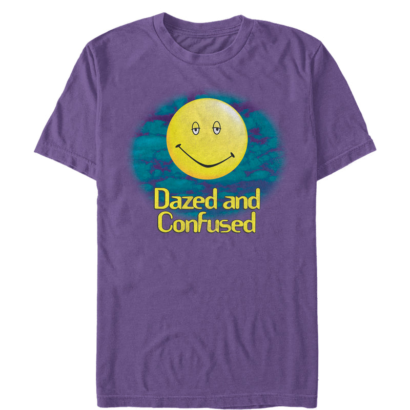 Men's Dazed and Confused Cloudy Big Smiley Logo T-Shirt