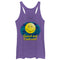 Women's Dazed and Confused Cloudy Big Smiley Logo Racerback Tank Top