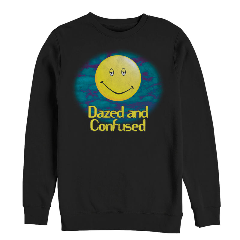Men's Dazed and Confused Cloudy Big Smiley Logo Sweatshirt