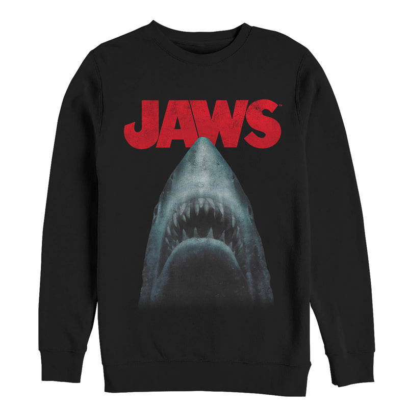 Men's Jaws Shark Teeth Poster Sweatshirt