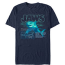 Men's Jaws Shark Blueprint T-Shirt
