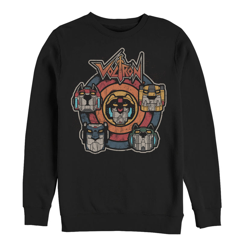 Men's Voltron: Defender of the Universe Retro Lion Target Sweatshirt
