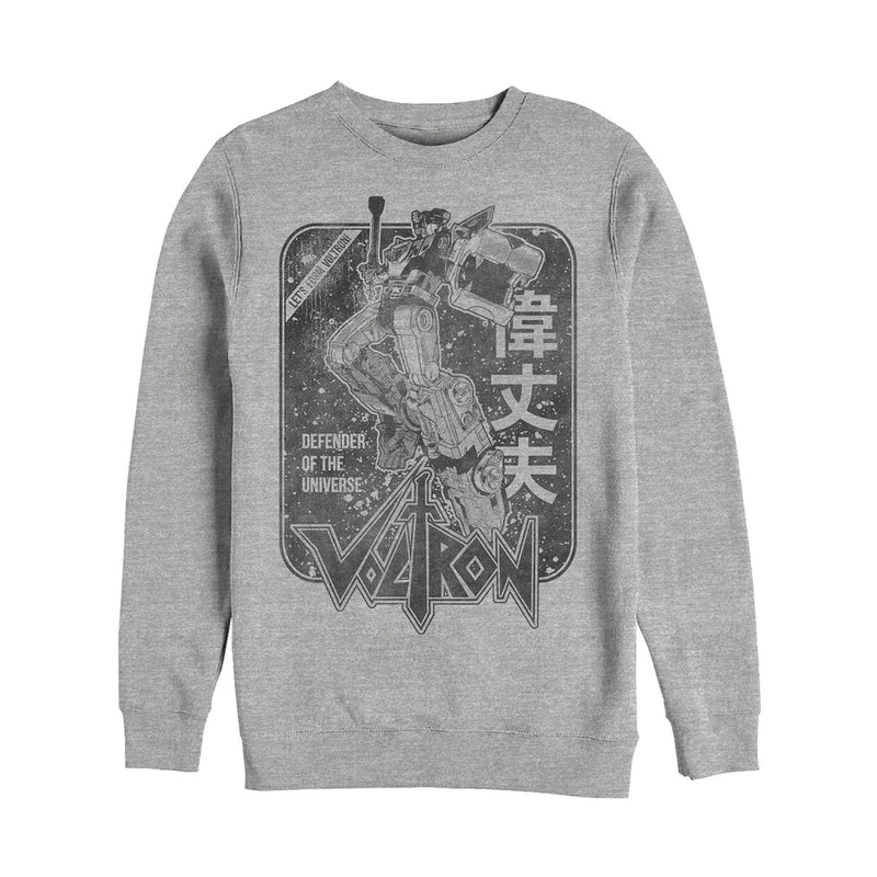 Men's Voltron: Defender of the Universe Vintage Kanji Character Frame Sweatshirt