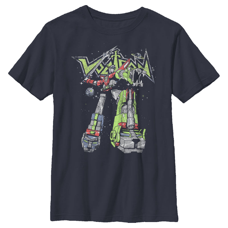 Boy's Voltron: Defender of the Universe Text Sword Pose T-Shirt