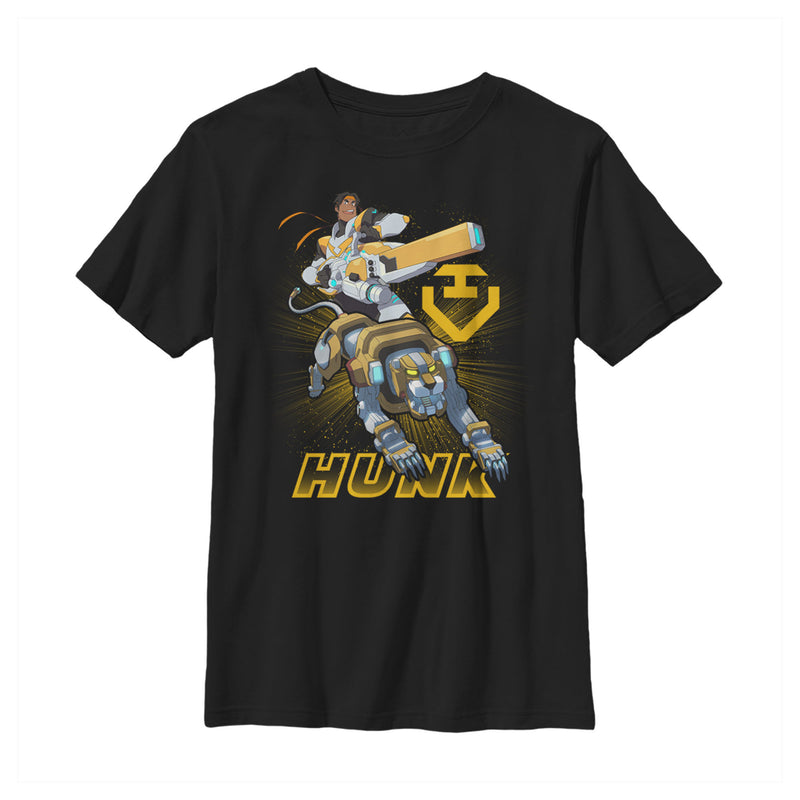 Boy's Voltron: Legendary Defender Hunk Lion Action Pose T-Shirt