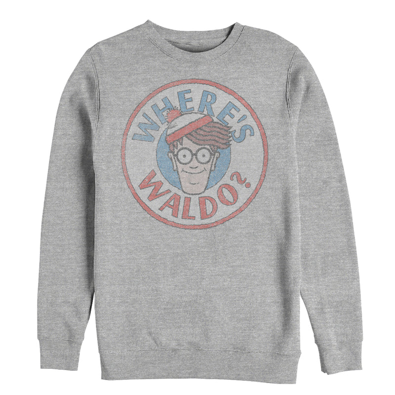 Men's Where's Waldo Retro Character Circle Sweatshirt