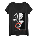 Women's One Hundred and One Dalmatians Modern Cruella Scoop Neck