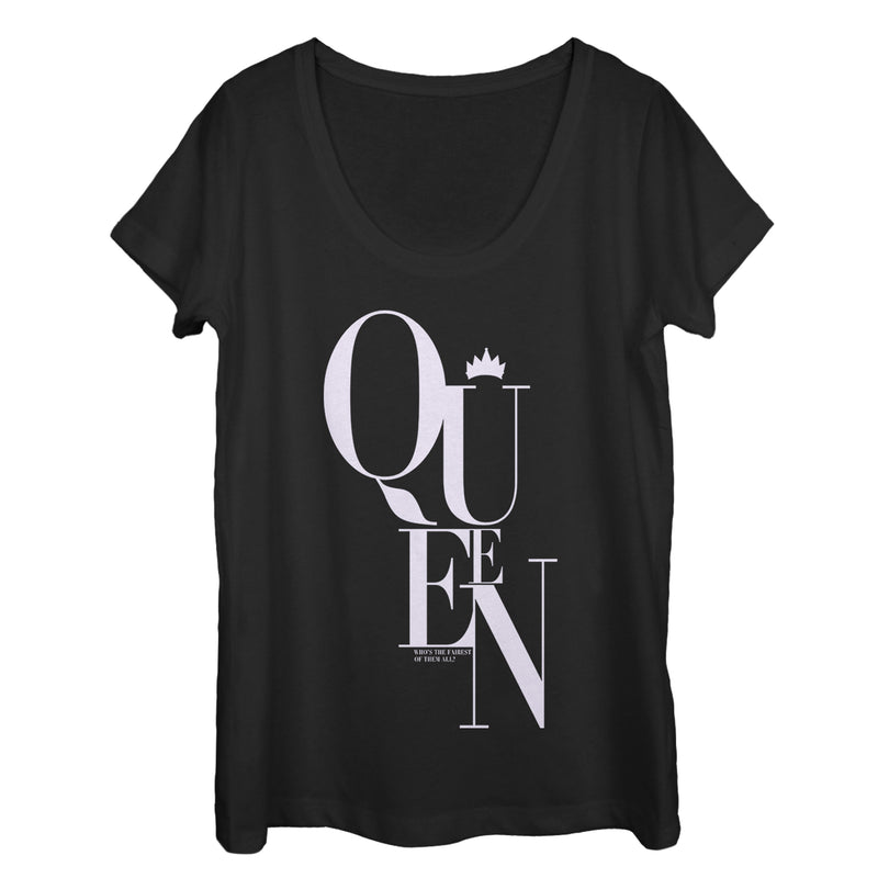 Women's Snow White and the Seven Dwarfs Fairest Queen Scoop Neck