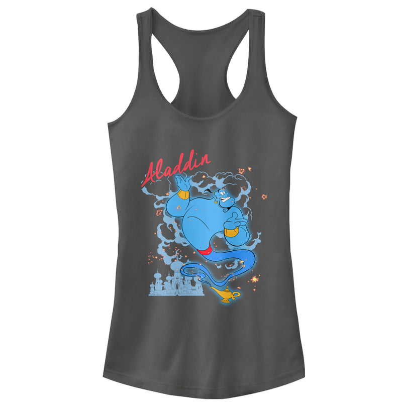 Junior's Aladdin Genie Entrance Racerback Tank Top