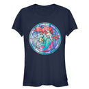 Junior's The Little Mermaid Stained Glass T-Shirt