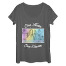 Women's Disney Princesses One Team Scoop Neck