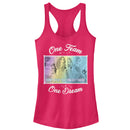 Junior's Disney Princesses One Team Racerback Tank Top