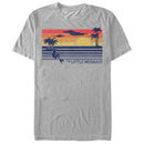 Men's The Little Mermaid Striped Sunset T-Shirt