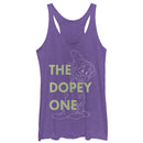 Women's Snow White and the Seven Dwarfs Dopey One Racerback Tank Top