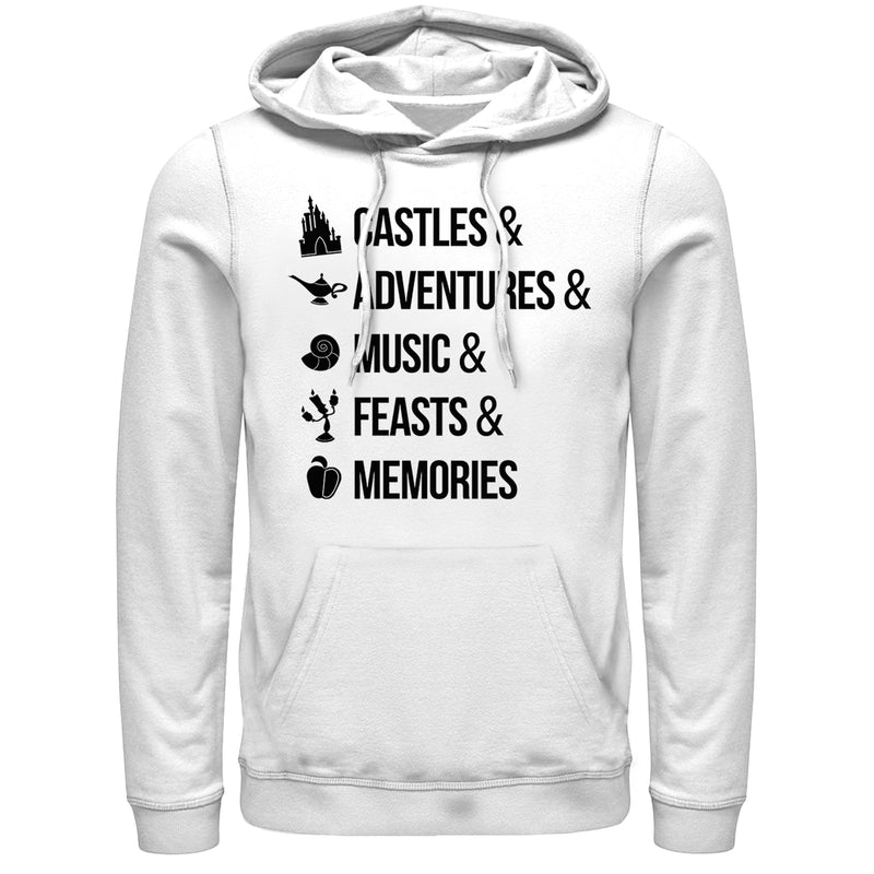 Men's Disney Princesses Keyword Magic Pull Over Hoodie