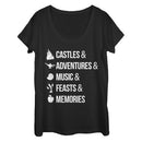 Women's Disney Princesses Magic Keywords Scoop Neck