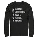 Men's Disney Princesses Magic Keywords Long Sleeve Shirt