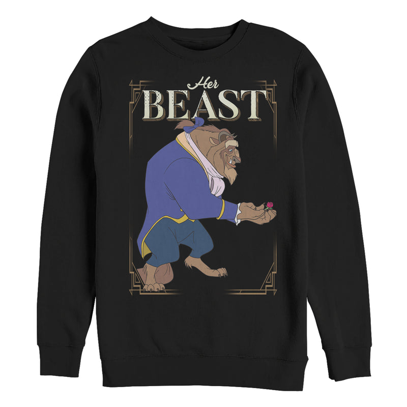 Men's Beauty and the Beast Valentine Her Prince Frame Sweatshirt