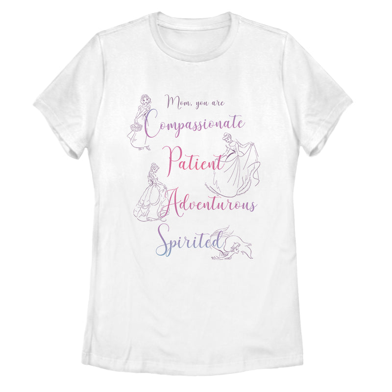 Women's Disney Princesses Mom Qualities T-Shirt