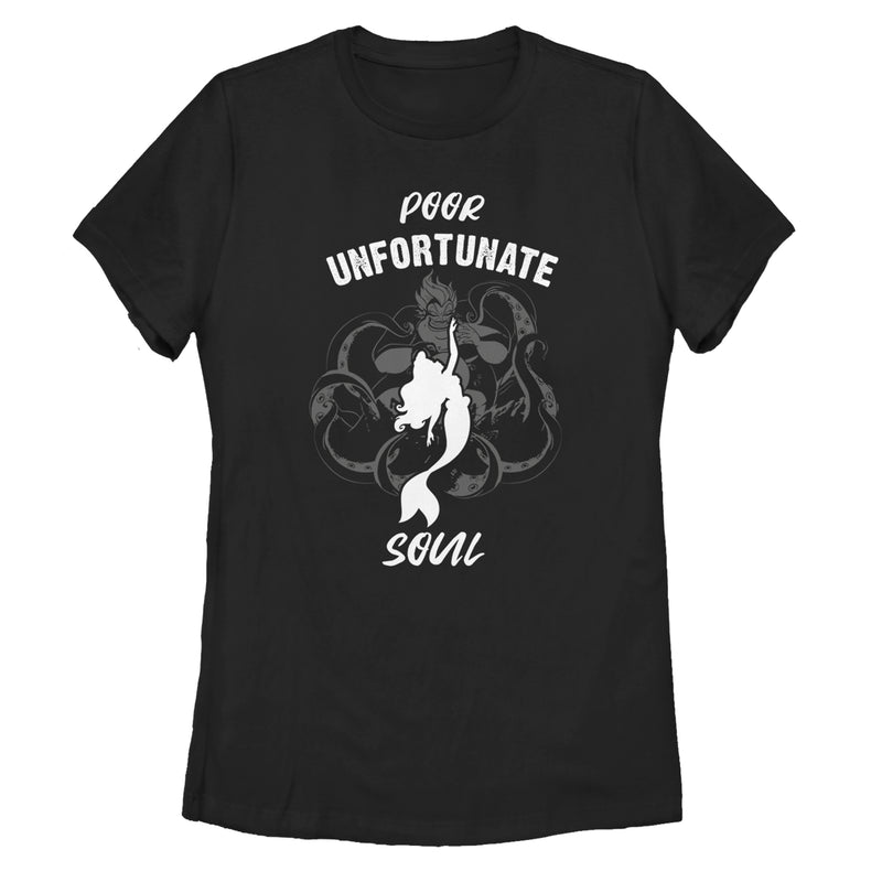 Women's The Little Mermaid Unfortunate Soul Silhouette T-Shirt