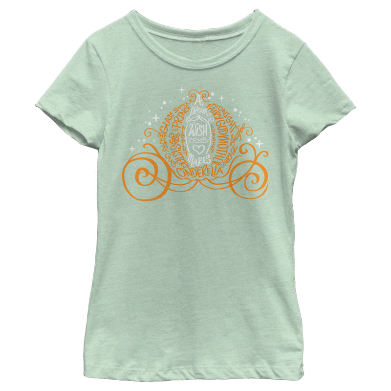 Girl's Cinderella Magical Pumpkin Carriage T-Shirt