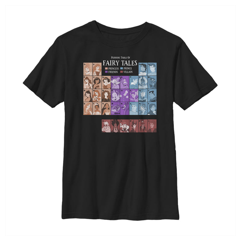 Boy's Disney Princesses Periodic Table T-Shirt