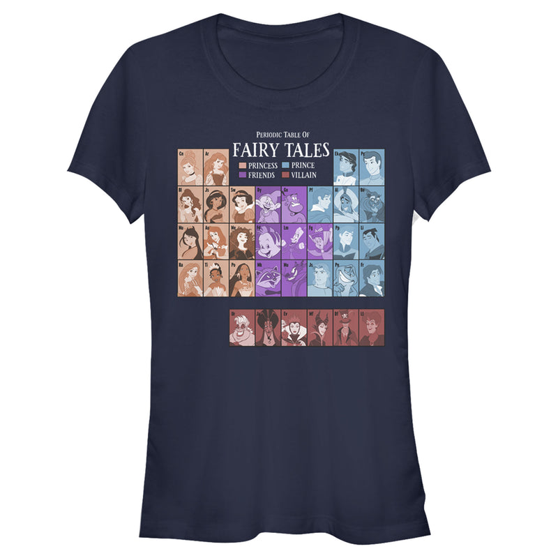 Junior's Disney Princesses Periodic Table T-Shirt