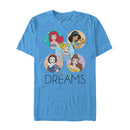 Men's Disney Princesses Big Dreams Character Circles T-Shirt
