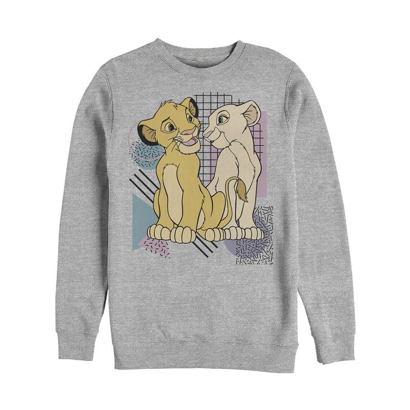Men's Lion King Bold Retro Cub Love Sweatshirt