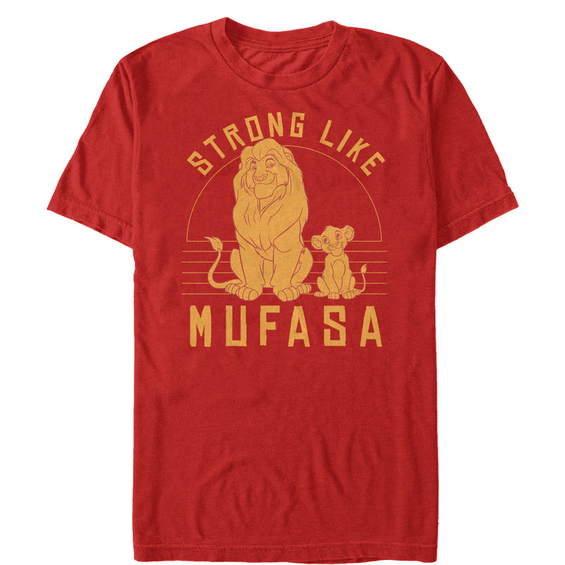 Men's Lion King Strong Like Father Mufasa T-Shirt