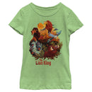 Girl's Lion King Groovy Character Cartoon T-Shirt