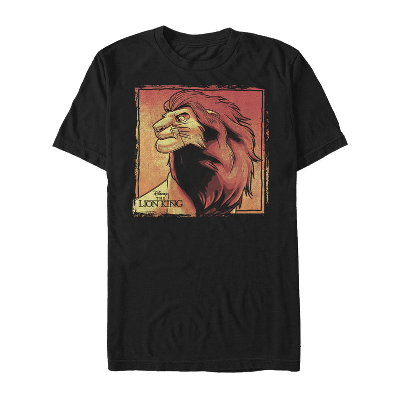Men's Lion King Majestic Simba Frame T-Shirt