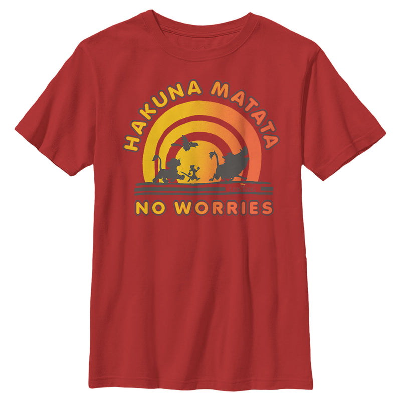 Boy's Lion King No Worries Vibrant Sunshine T-Shirt