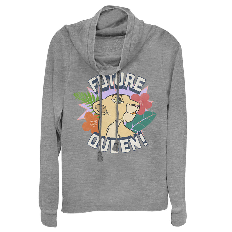 Junior's Lion King Nala Future Queen Cowl Neck Sweatshirt