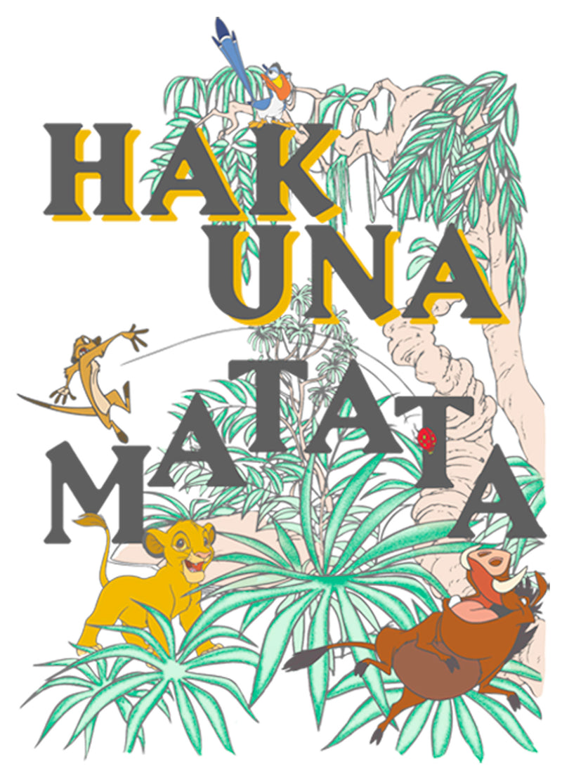 Girl's Lion King Hakuna Matata Colorful Oasis T-Shirt