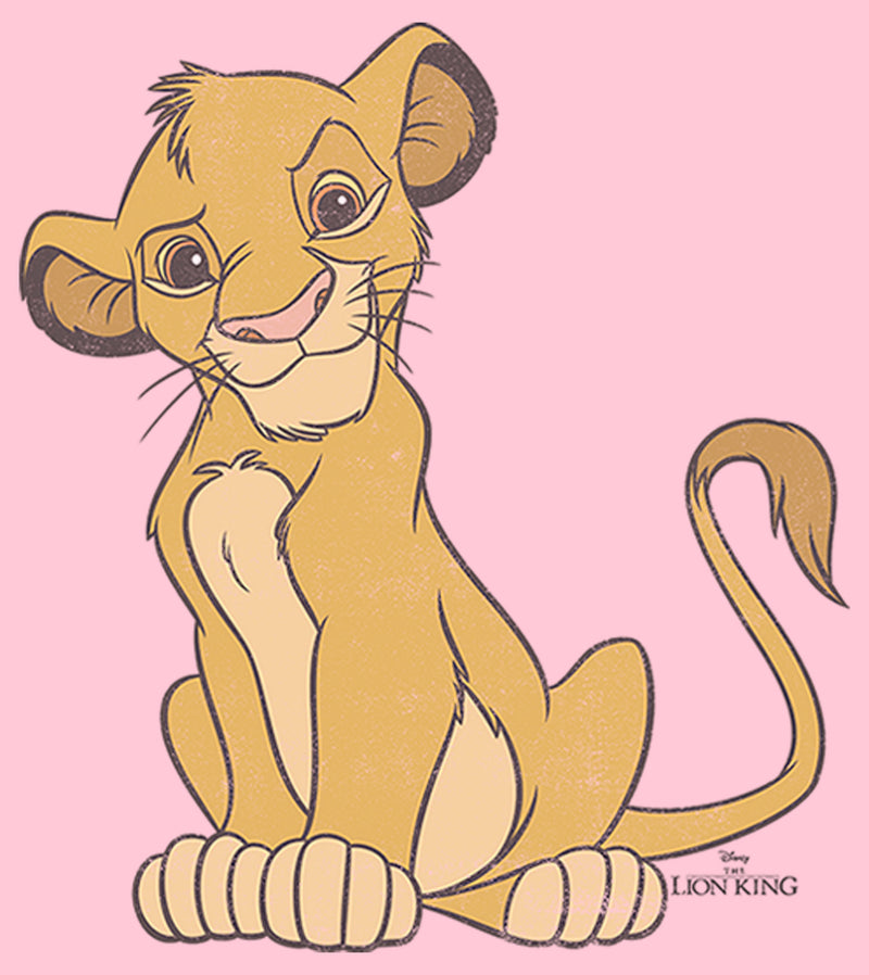 Girl's Lion King Simba Cute and Courageous T-Shirt