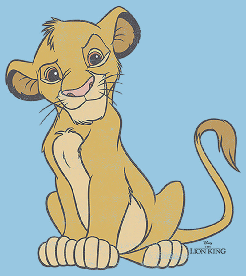 Boy's Lion King Simba Cute and Courageous T-Shirt