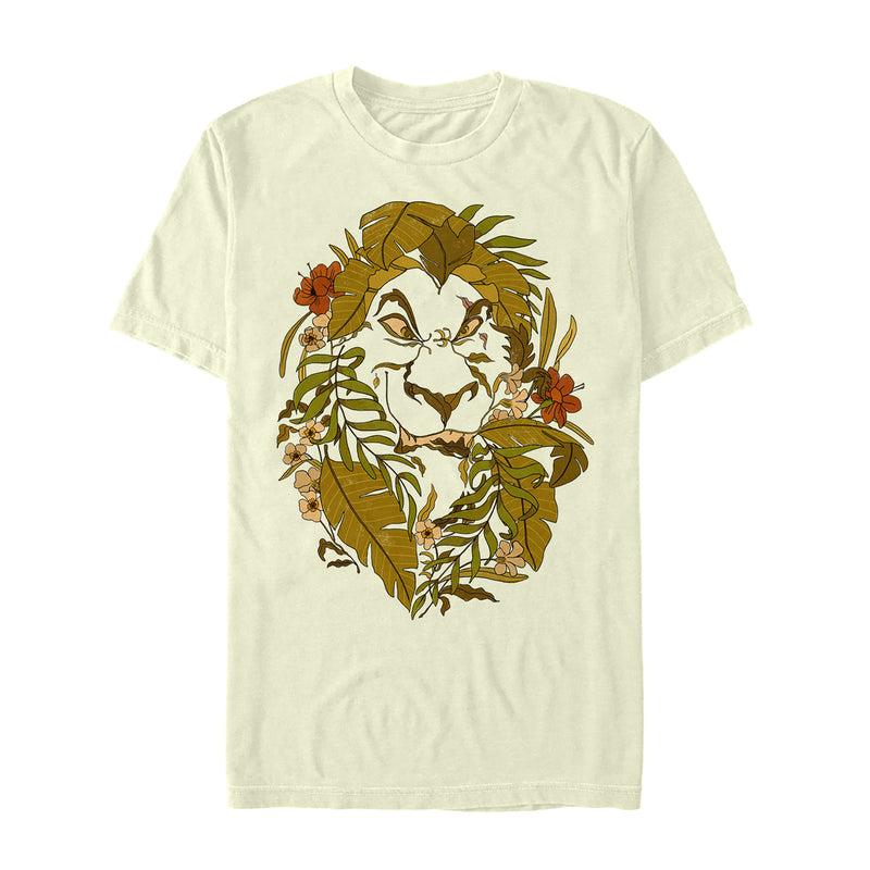 Men's Lion King Leaf Scar Pattern T-Shirt