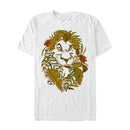 Men's Lion King Leaf Scar Pattern T-Shirt